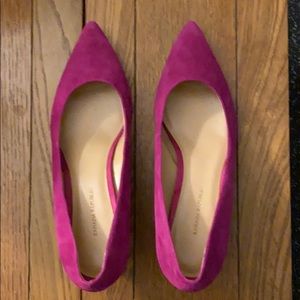 Hot pink Banana Republic kitten heels